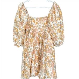 NWT Puff Sleeve Floral Babydoll Dress